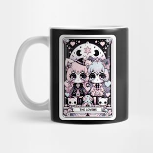 The Lovers Tarot Card Kawaii Pastel Goth Creepy Cute Anime Mug